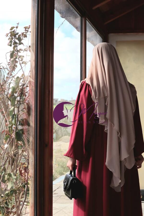 Jilbab-Kmar-rouge-bordeaux-Mayar-Hijab-Sotre