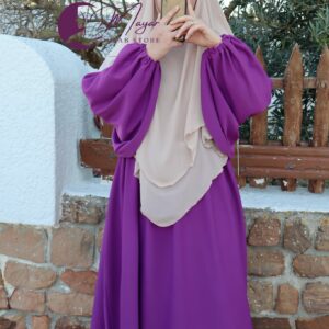 Jilbab Soltana Aubergine - Mayar Hijab Sotre