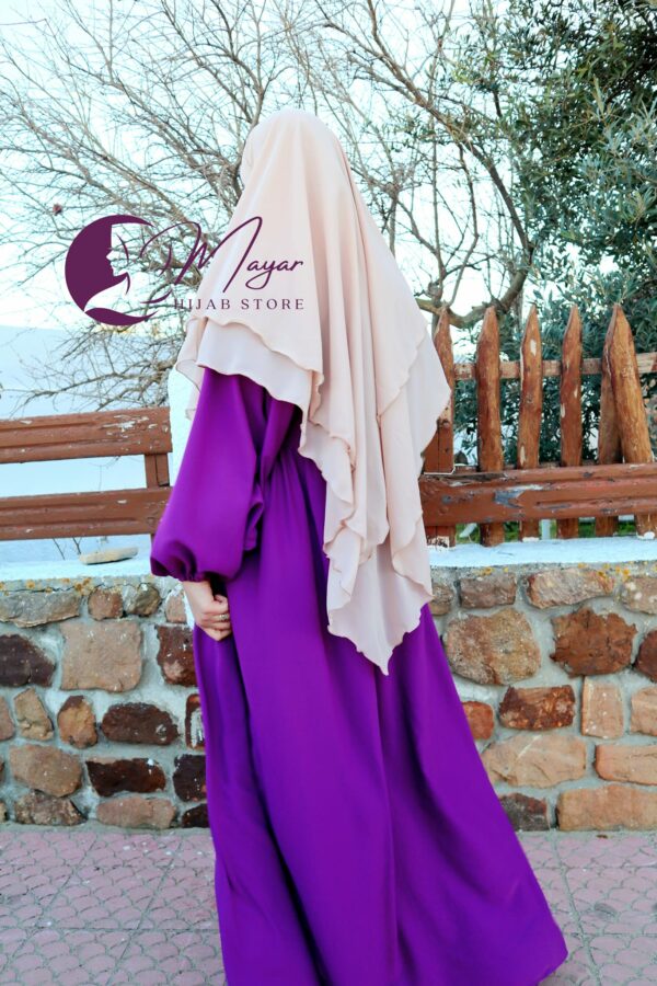 Jilbab Soltana Aubergine - Mayar Hijab Sotre