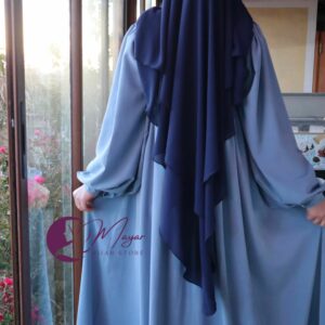 Jilbab Zahra Bleu poudré- Mayar Hijab Store