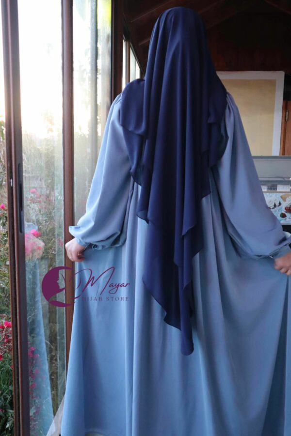 Jilbab Zahra Bleu poudré- Mayar Hijab Store