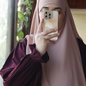 Jilbab femme une pièce "Chams" rouge bordeaux foncé