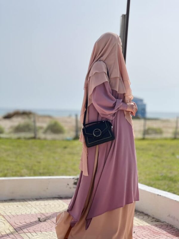 Ensemble MALAKI Abaya-et-Jupe-femme-deux-pieces