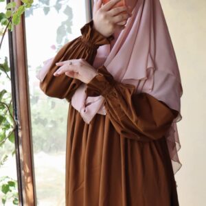 Jilbab femme abaya femme Chams marron