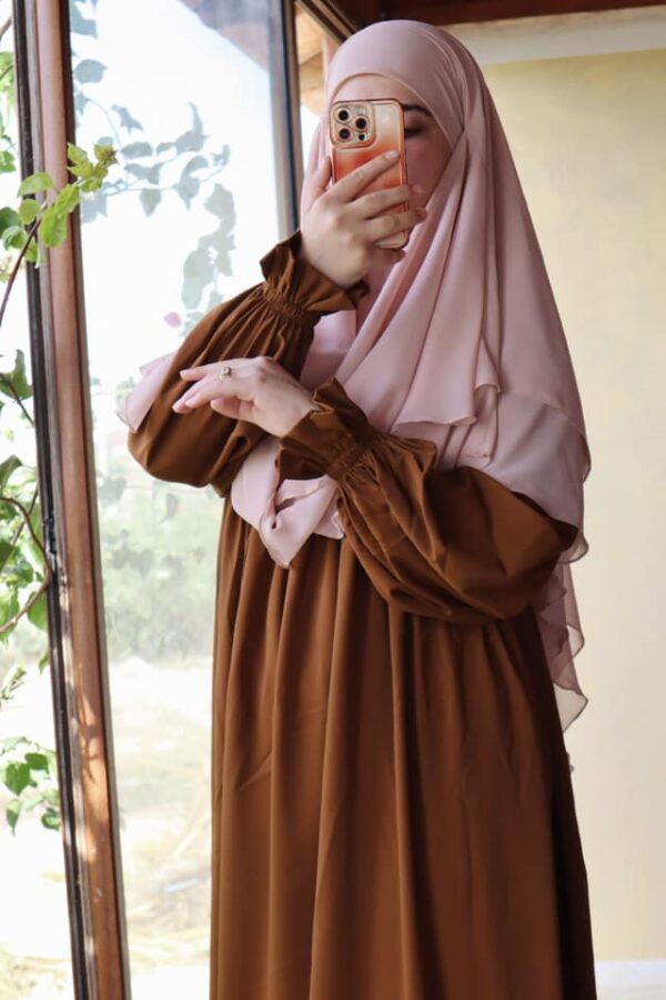 Jilbab femme abaya femme Chams marron