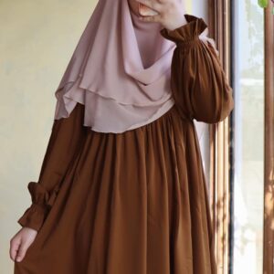 Jilbab femme abaya femme Chams marron