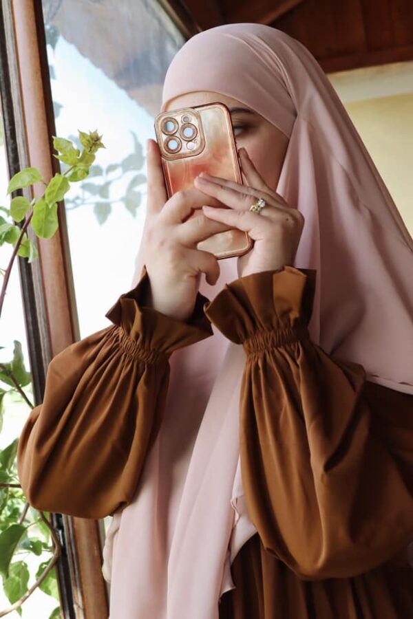 Jilbab femme abaya femme Chams marron