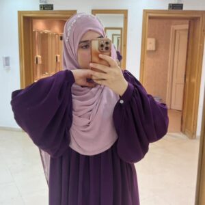 Jilbab femme abaya femme Zahra aubergine